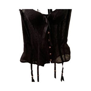 Savage Fenty black and Gold Corset.